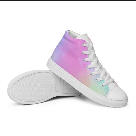 Women High Top Canvas Shoes - Picture 1 of 11